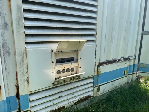 FG Wilson 1100kW containerized diesel generator (12V149 Detroit), 480/277V, used — Electrical Trader