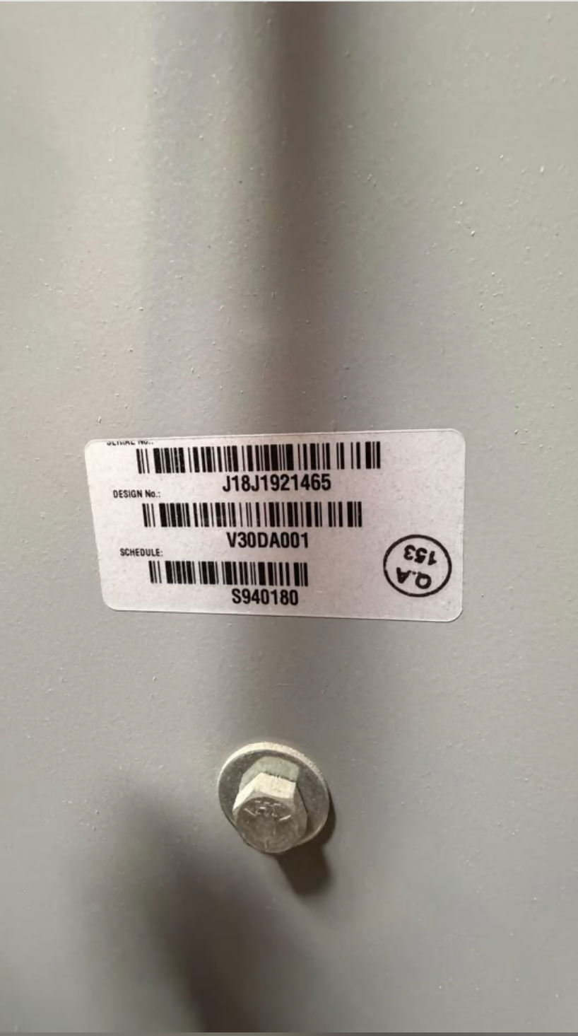 Eaton 30 kVA dry-type distribution transformer, 480V delta to 208Y/120V, used (2018) — Electrical Trader