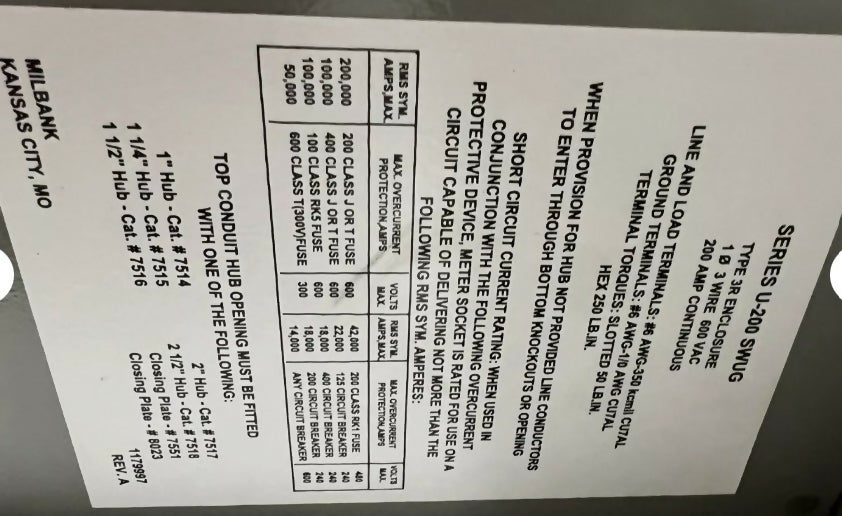 Milbank U38500TGKK 5