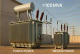 Large Power (>100MVA) vs Medium Power (<100MVA) Transformers
