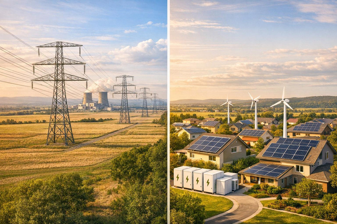 Community Energy Systems vs. Centralized Grids