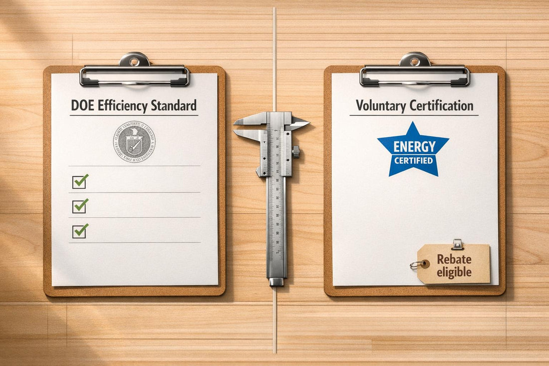 Energy Efficiency Standards vs Certifications