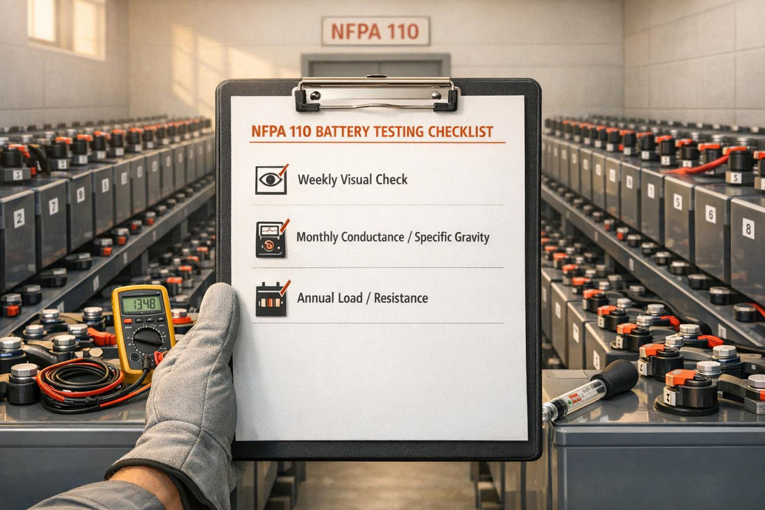 NFPA 110 Battery Testing Checklist