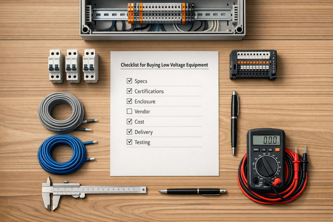 Checklist for Buying Low Voltage Equipment