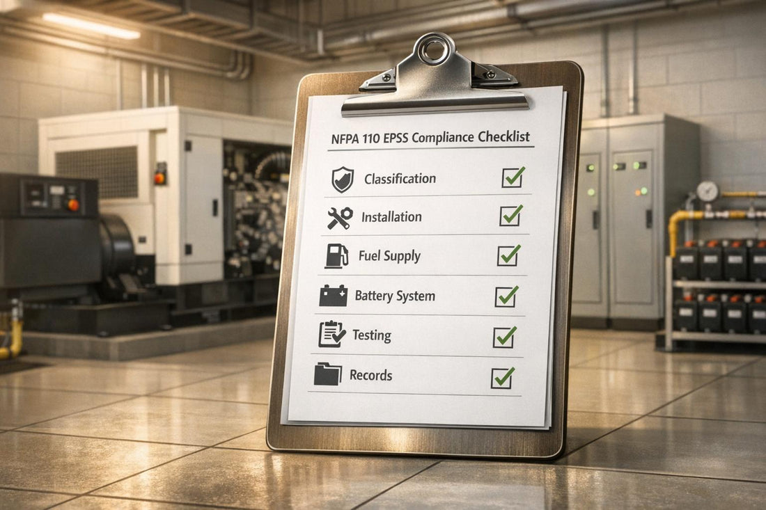 Checklist for NFPA 110 EPSS Compliance