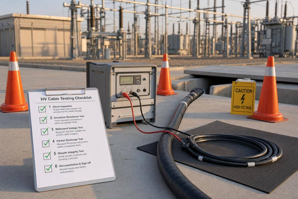 Checklist for High Voltage Cable Testing On-Site