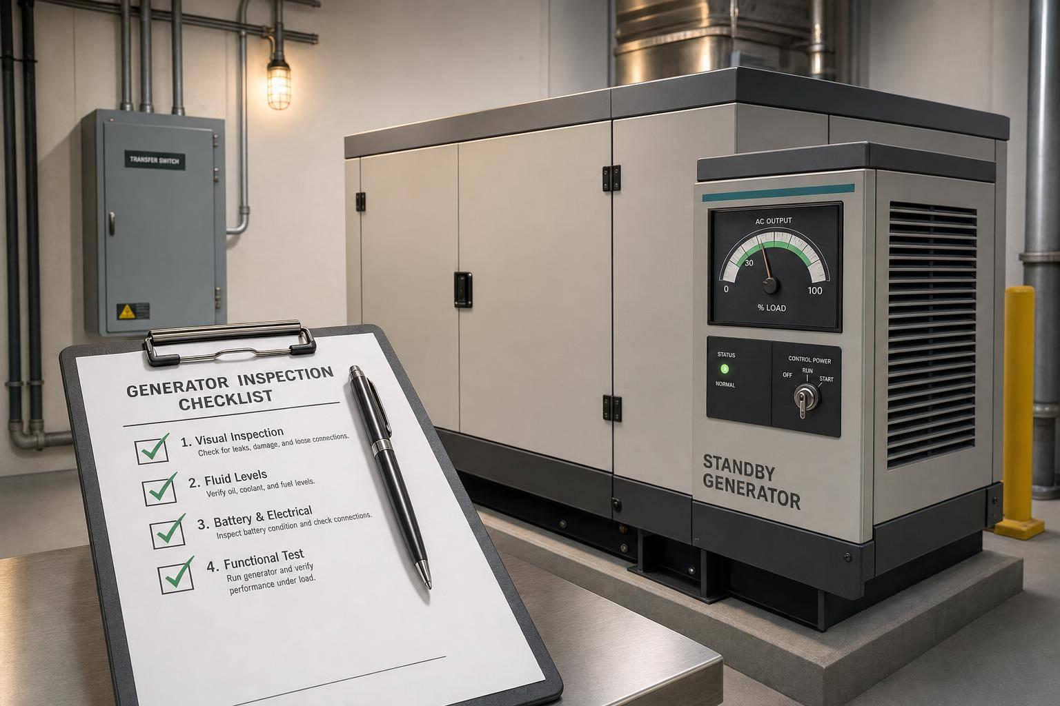 Generator Inspection Checklists Guide – Electrical Trader