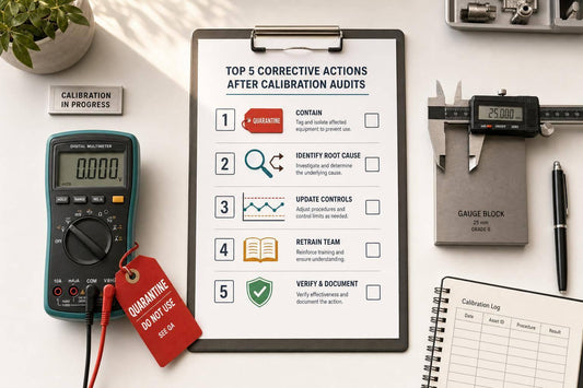 Top 5 Corrective Actions After Calibration Audits
