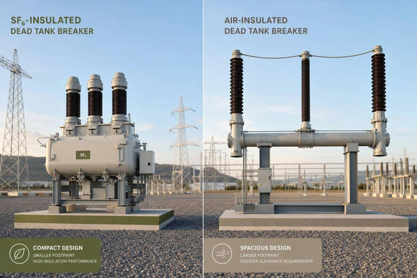SF6 vs air insulated dead tank breakers