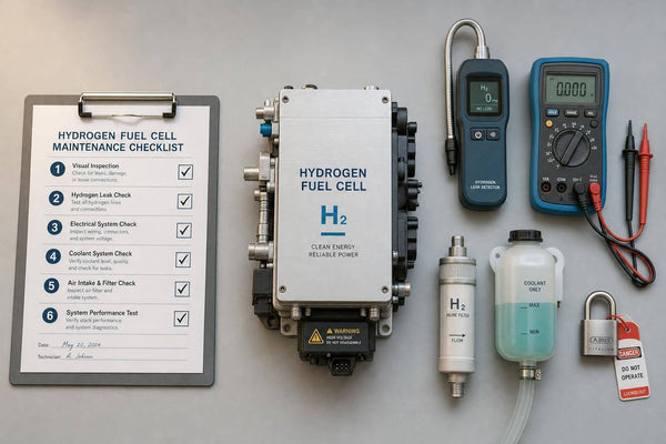 Hydrogen fuel cell maintenance checklist