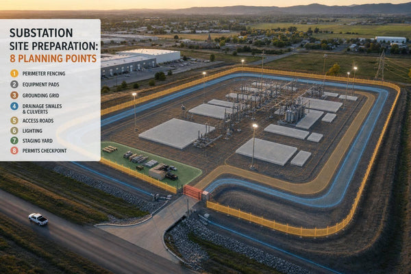 Substation Site Preparation: 8 Planning Points