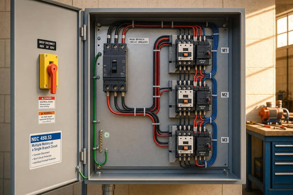 NEC 430.53 Rules for Multiple Motors