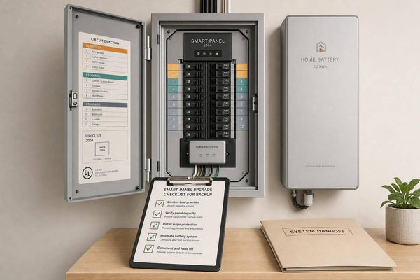 Smart Panel Upgrade Checklist for Backup