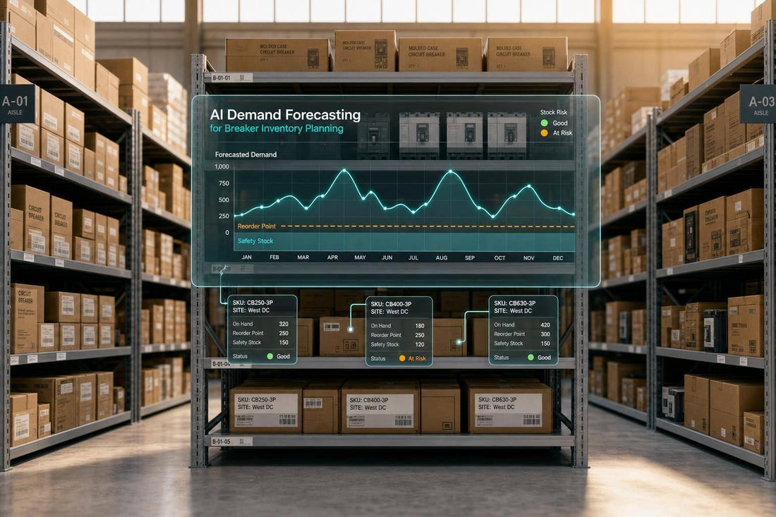 AI demand forecasting for breaker inventory planning