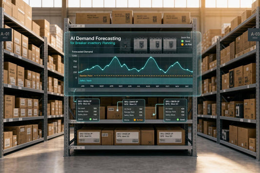 AI demand forecasting for breaker inventory planning