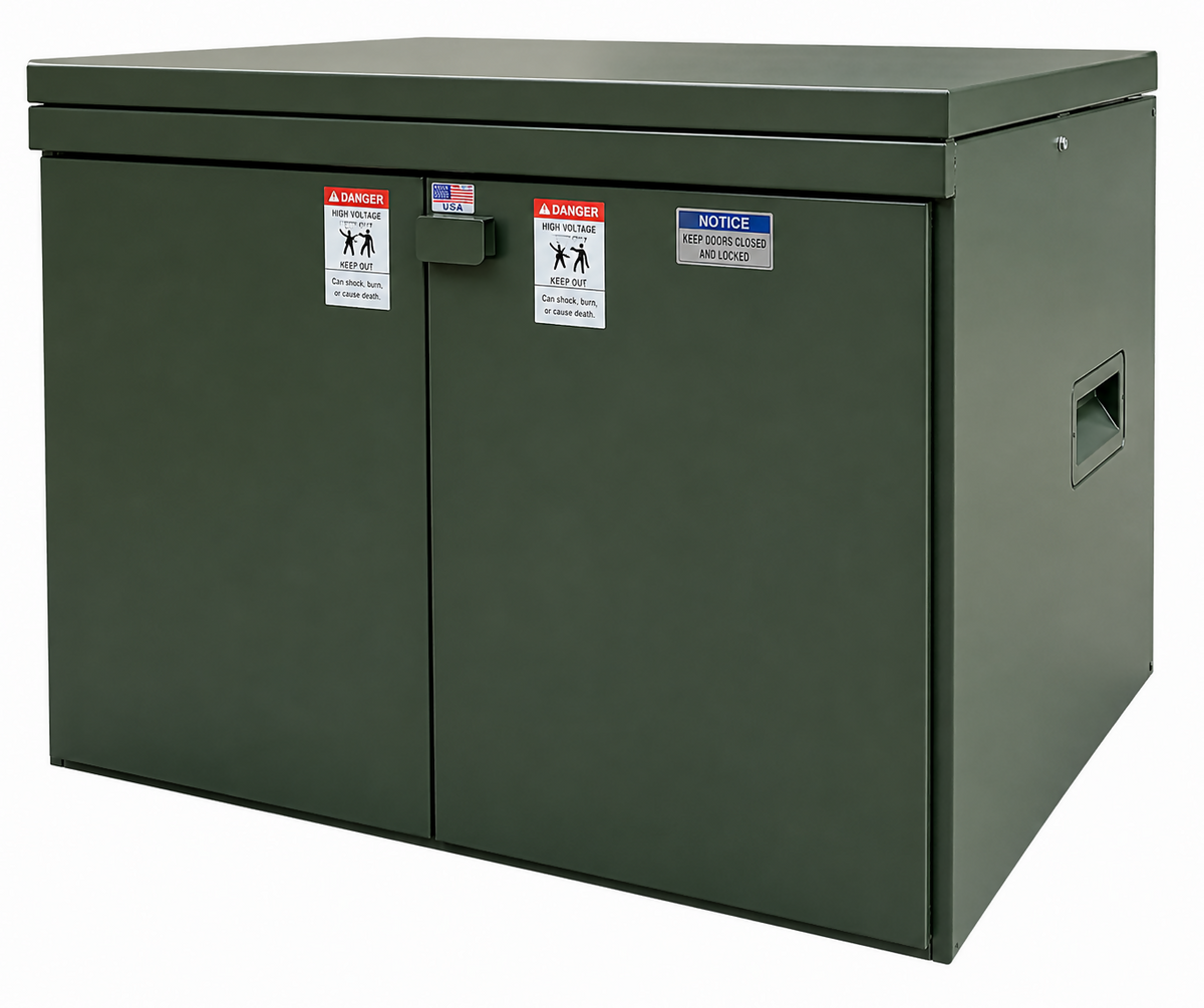 Federal Pacific 600A medium-voltage pad-mount live-front switch, new — Electrical Trader