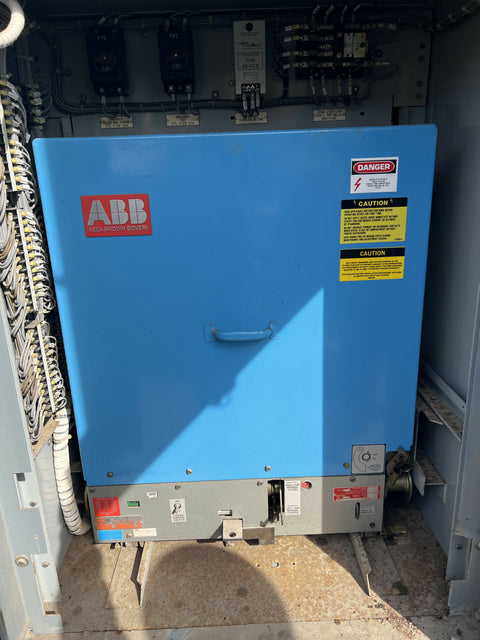 ABB 15 GHK 750 industrial power circuit breaker, 13.8kV outdoor, used (1993) — Electrical Trader