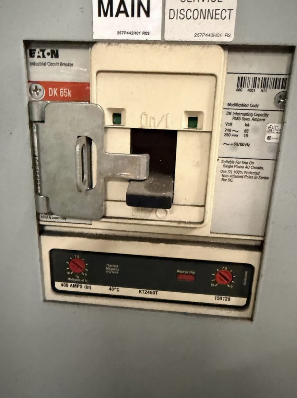 Eaton Pow-R-Line 400A meter-main switchboard, 120/240V single-phase, used — Electrical Trader