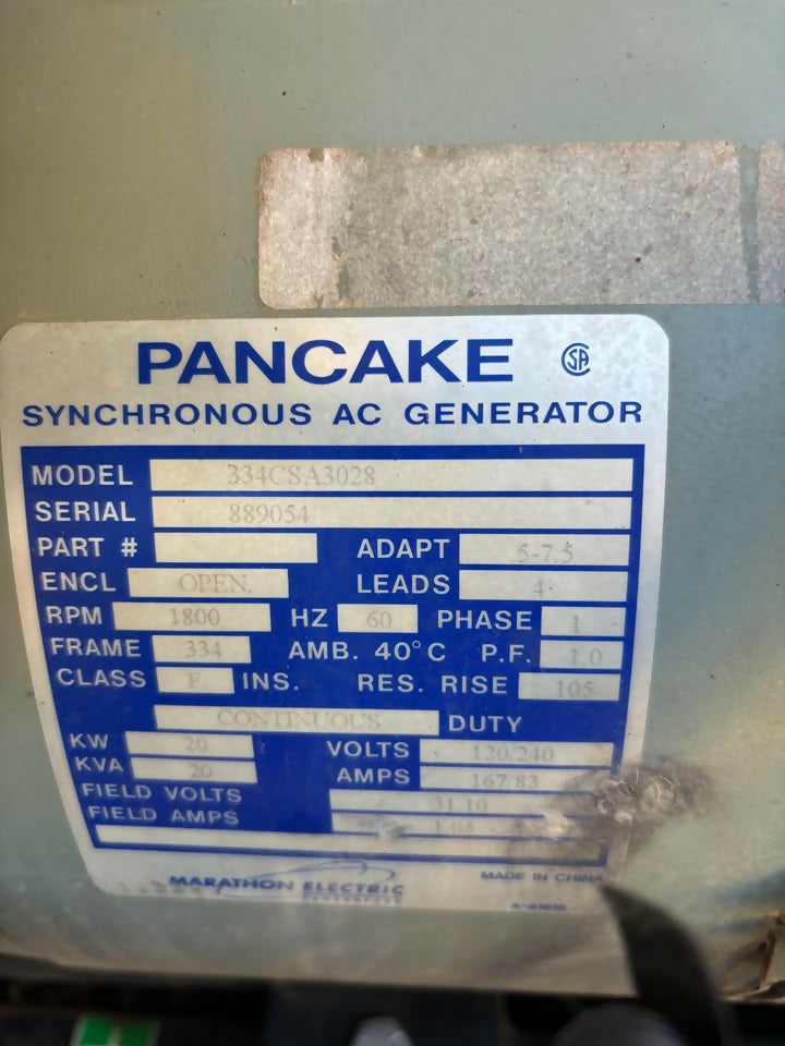 Generac MLG20 towable diesel generator, 20kW single-phase (Isuzu 4LE1), used (2014) — Electrical Trader