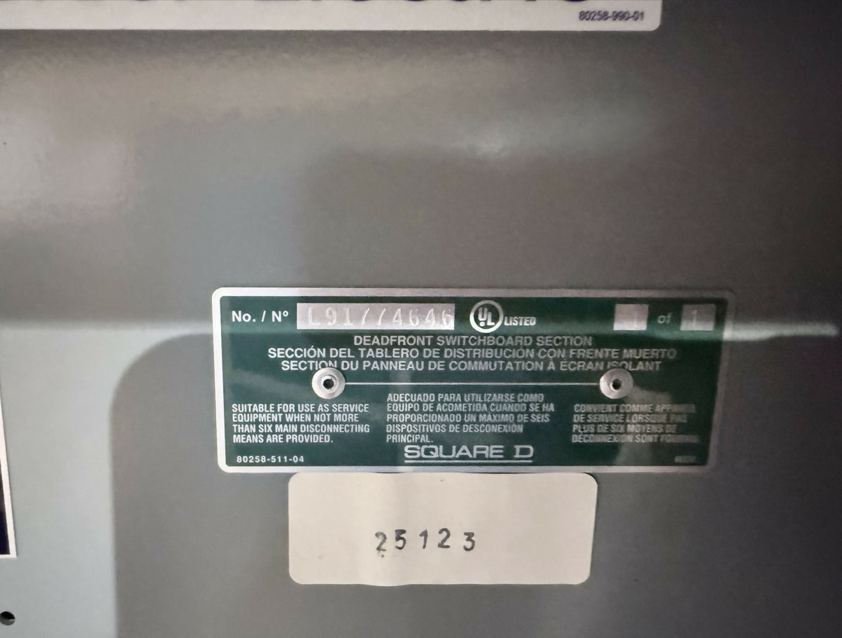 Square D Type 3R switchboard SF348IR, 800A 120/480V 3-phase 4-wire, new (2024) — Electrical Trader