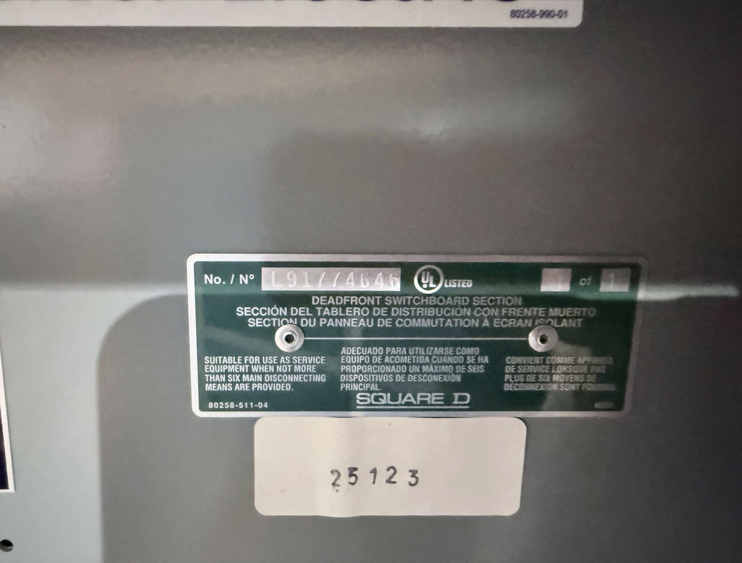 Square D Type 3R switchboard SF348IR, 800A 120/480V 3-phase 4-wire, new (2024) — Electrical Trader
