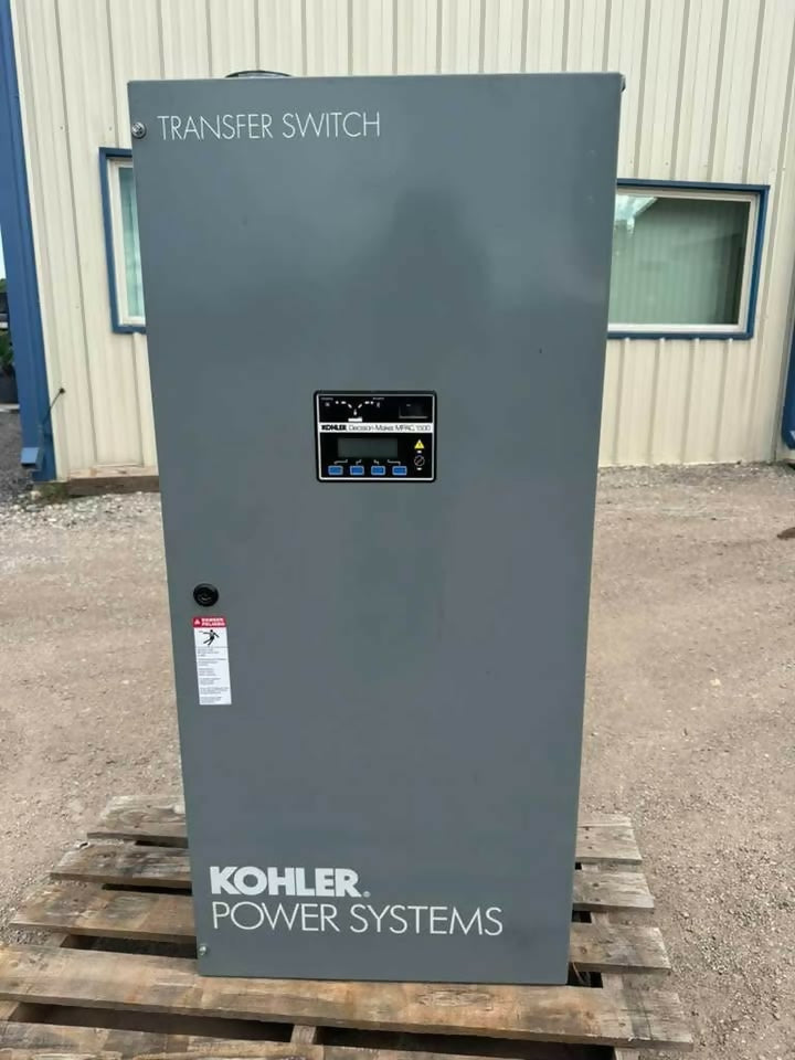 Kohler 100kW natural gas generator set with transfer switch (100RZG), used — Electrical Trader
