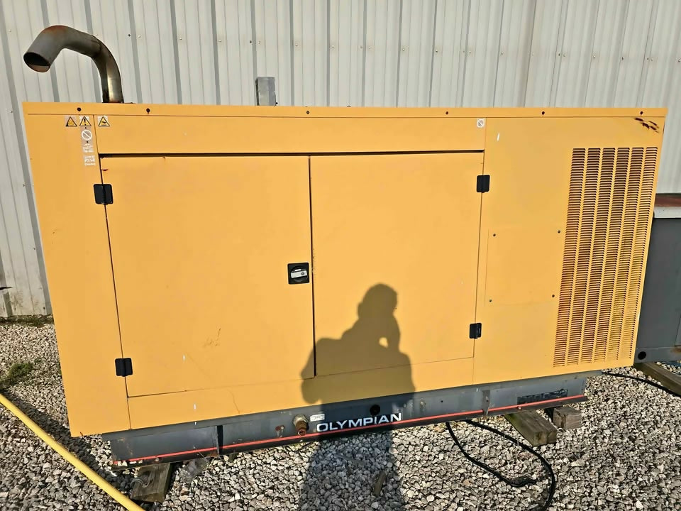 Olympian G100F3 Natural Gas Generator – 100 kW – Low Hours – Used