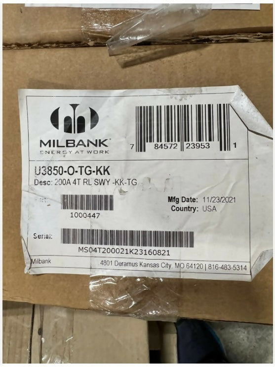 Milbank U38500TGKK 3