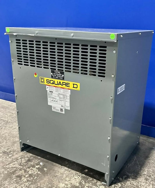Square D 112.5 kVA Dry Type Distribution Transformer – 480V Primary – 208Y/120V Secondary – 3 Phase