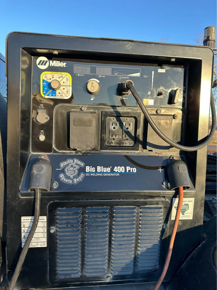 2023 Miller Big Blue 400 Pro Diesel Welding Generator – 1600 Hours – Wireless Remote