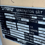 Winco 75 kVA / 83 kW Generator Set – 1 Phase – 1800 RPM
