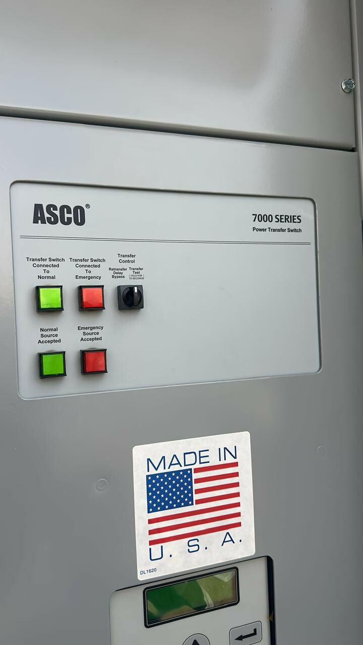 ASCO AUTOMATIC TRANSFER SWITCH 800A 1200A 1600A 4000A 7000 series