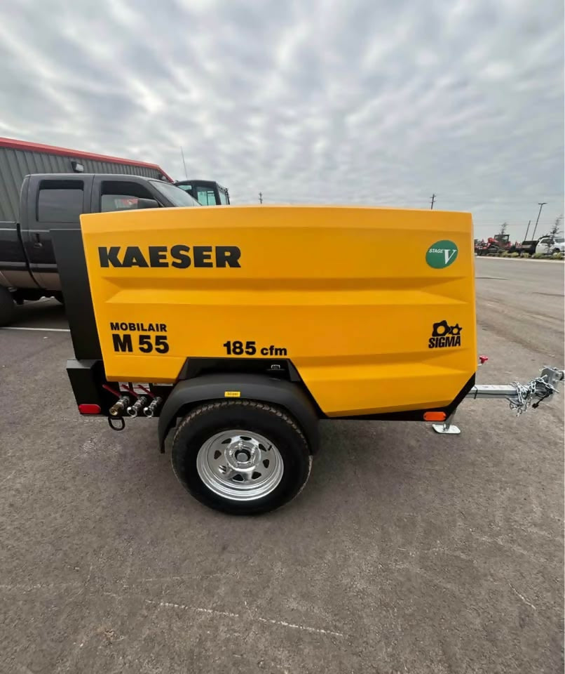 2026 Kaeser M55 Mobilair Towable Air Compressor – 185 CFM – Kubota Diese