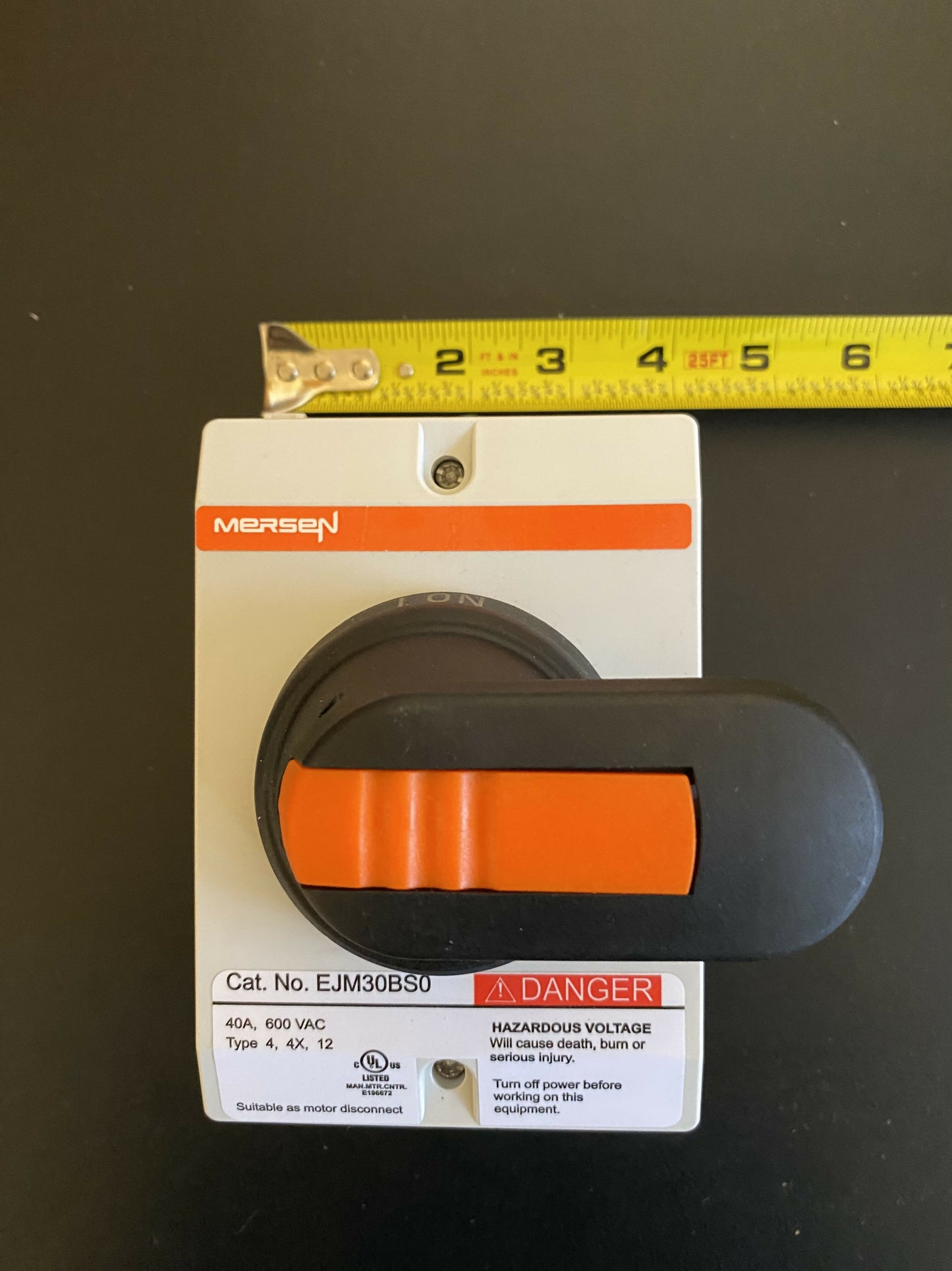 Mersen non-fusible enclosed disconnect switch, new — Electrical Trader