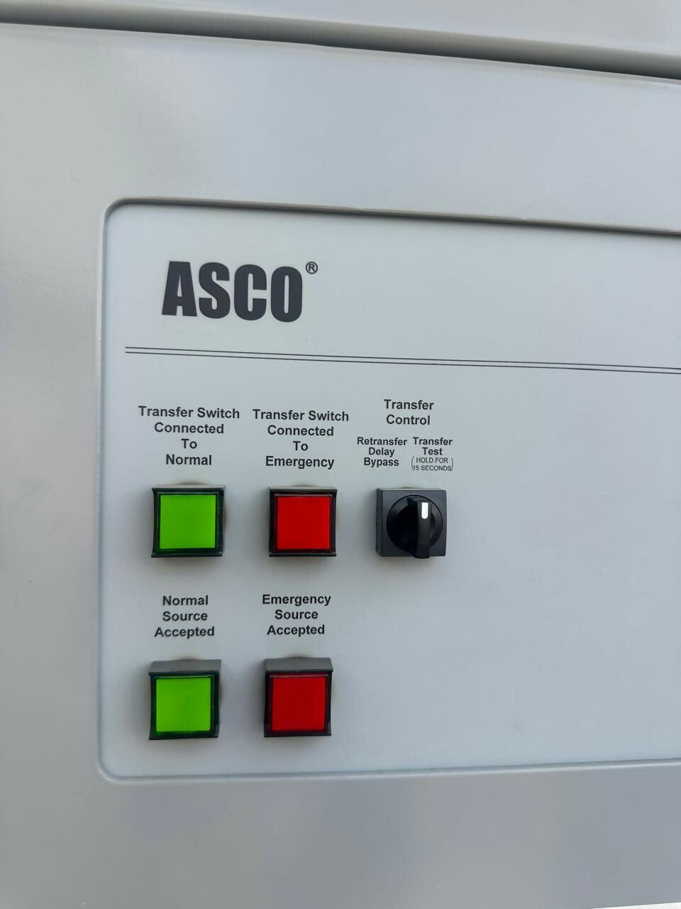ASCO AUTOMATIC TRANSFER SWITCH 800A 1200A 1600A 4000A 7000 series