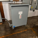 Federal Pacific 150 kVA dry-type distribution transformer, 480V to 208Y/120V, used — Electrical Trader