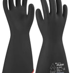 Tilsatec Pulse™ Class 3 Electrical Insulating Glove - Dual Black/Red, 14", Straight/Beaded Cuff, Size 8 (24-3024)