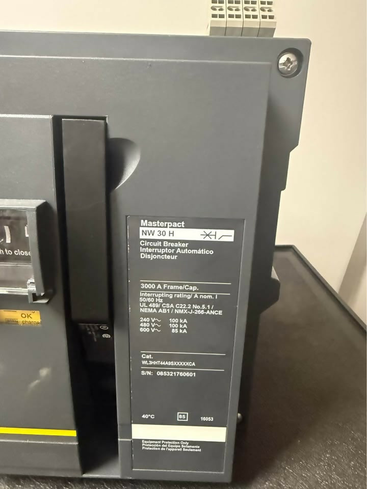 Schneider Electric Square D Masterpact NW30 H1 air circuit breaker, 3000A 480V, new — Electrical Trader