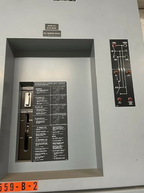 GE Zenith 800A Bypass Isolation Automatic Transfer Switch 480V 3 Phase ATS