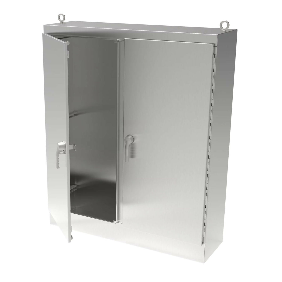 Stainless Steel Enclosure 72x48x24 Type 4X, A724824SSFSDN4, 2 Doors with back panel, NEW