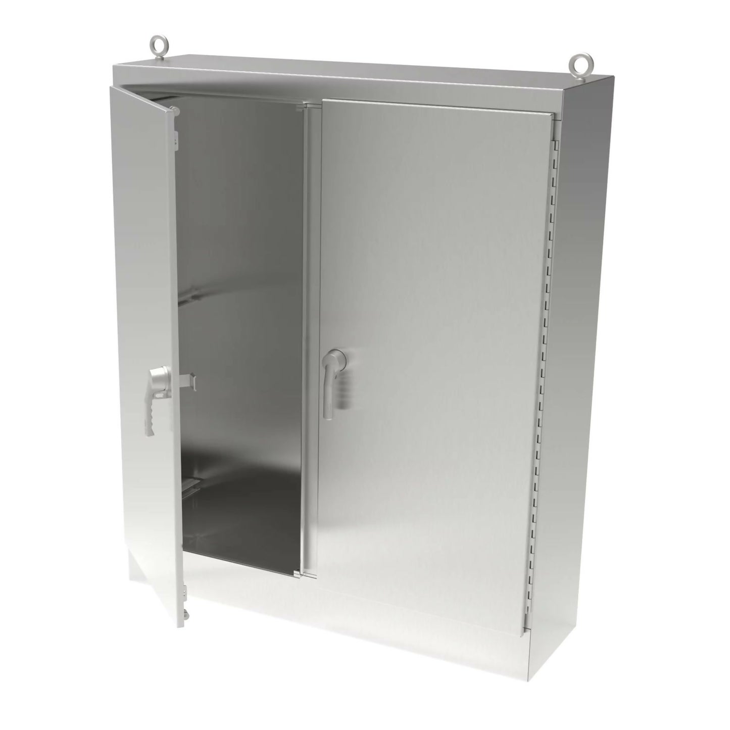 Stainless Steel Enclosure 72x48x24 Type 4X, A724824SSFSDN4, 2 Doors with back panel, NEW