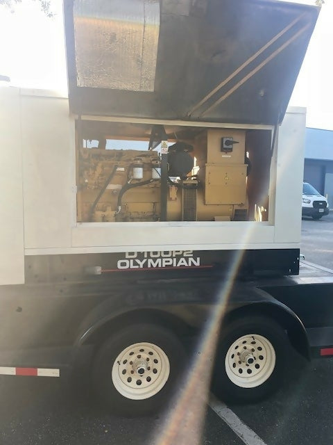 Caterpillar Olympian D100P2 100kW / 125 kVA portable diesel generator, multi-voltage, used (2002) — Electrical Trader