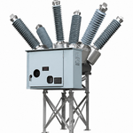 MEPPI 145kV outdoor dead-tank circuit breaker, new — Electrical Trader
