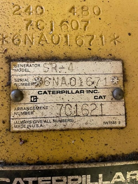 Caterpillar 3508 1000KW Diesel Generator – 480V – 449 Hours – Enclosed